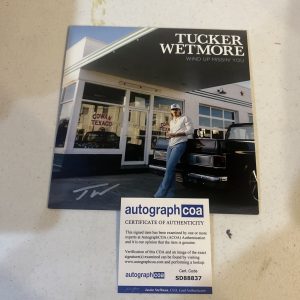 TUCKER WETMORE SIGNED AUTOGRAPH 7” VINYL ALBUM ACOA WIND UP MISSIN YOU SINGLE