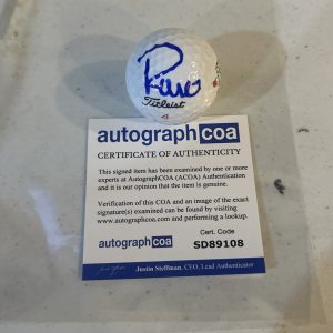 ROCCO MEDIATE SIGNED AUTOGRAPH MASTERS GOLF BALL ACOA PGA GOLFER