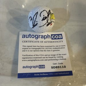 CHRIS DIMARCO SIGNED AUTOGRAPH MASTERS TITLEIST GOLF BALL ACOA PGA TOUR GOLFER