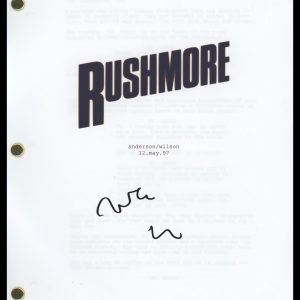 Wes Anderson "Rushmore" Director AUTOGRAPH Signed Full Script Screenplay ACOA
