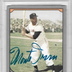 Monte Irvin hand SIGNED 1990 Pacific Legends Slabbed Card PSA/DNA Baseball MLB