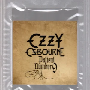OZZY OSBOURNE HAND SIGNED PATIENT NUMBER 9 CARD AWESOME PSA SLABBED