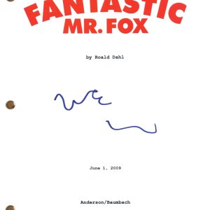 Wes Anderson Signed "Fantastic Mr Fox" Autograph Movie Script Screenplay BAS COA