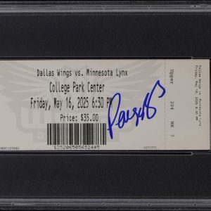 Paige Bueckers Signed WNBA DEBUT Full Ticket Stub 5/16/2025 PSA GEM MINT 10 AUTO
