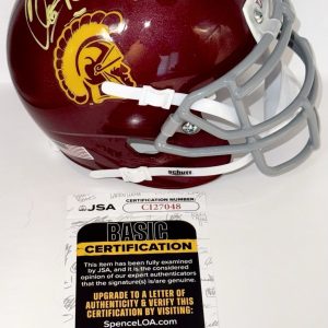 Clay Matthews Sr Signed Autographed USC Trojans Mini Helmet JSA COA