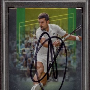 2024 Topps Chrome #1 Novak Djokovic Signed Tennis Card PSA/DNA AUTO ATP GOAT