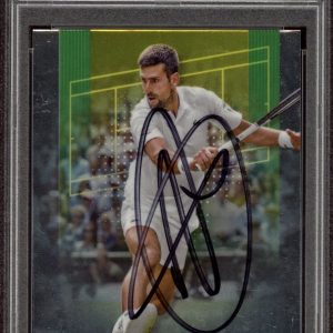 2024 Topps Chrome #1 Novak Djokovic Signed Tennis Card PSA/DNA AUTO ATP GOAT