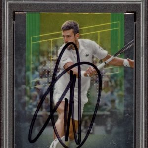 2024 Topps Chrome #1 Novak Djokovic Signed Tennis Card PSA/DNA AUTO ATP GOAT