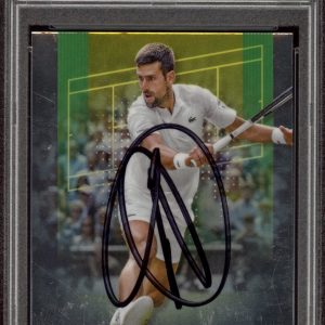 2024 Topps Chrome #1 Novak Djokovic Signed Tennis Card PSA/DNA AUTO ATP GOAT
