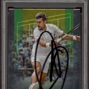 2024 Topps Chrome #1 Novak Djokovic Signed Tennis Card PSA/DNA AUTO ATP GOAT
