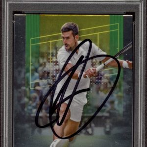 2024 Topps Chrome #1 Novak Djokovic Signed Tennis Card PSA/DNA AUTO ATP GOAT