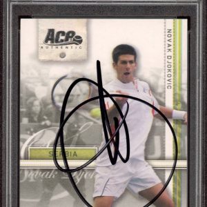 2007 Ace Authentic #16 Novak Djokovic Signed Straight Sets Rookie Card PSA AUTO