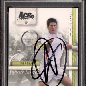 2007 Ace Authentic #16 Novak Djokovic Signed Straight Sets Rookie Card PSA AUTO