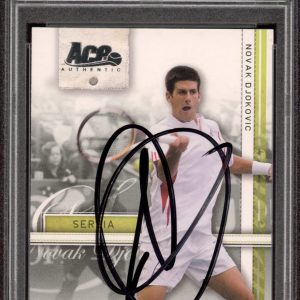 2007 Ace Authentic #16 Novak Djokovic Signed Straight Sets Rookie Card PSA AUTO