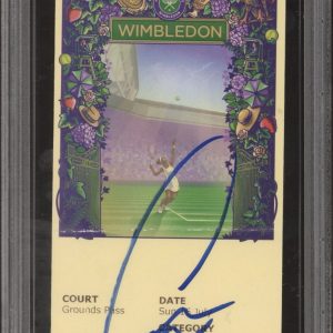 Carlos Alcaraz Signed 2023 Wimbledon Final Champion Tennis Ticket Stub PSA AUTO