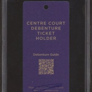 Jannik Sinner Signed 2025 Wimbledon Final Champion Ticket Stub PSA GEM 10 AUTO