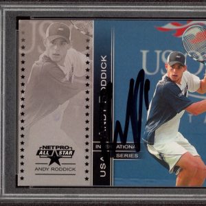 2003 NetPro #81 Andy Roddick Signed International Series Rookie Card PSA AUTO RC