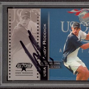 2003 NetPro #81 Andy Roddick Signed International Series Rookie Card PSA AUTO RC