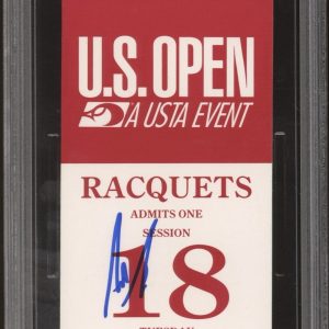 Andre Agassi Signed 1994 US OPEN CHAMPION Tennis Ticket Stub PSA GEM MT 10 AUTO