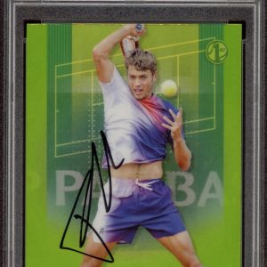 2024 Topps Chrome #196 Flavio Cobolli Signed 1st Lime Refractor /299 PSA AUTO RC