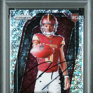 Jayden Daniels Autographed 2024 Panini Prizm No Huddle Disco Rookie Auto PSA/DNA