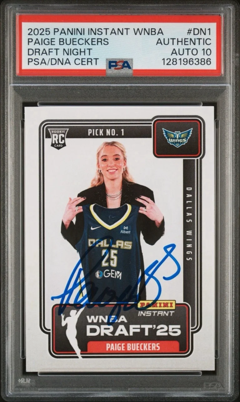 2025 Panini Instant WNBA #DN1 Paige Bueckers Draft Night Rookie PSA GEM 10 AUTO