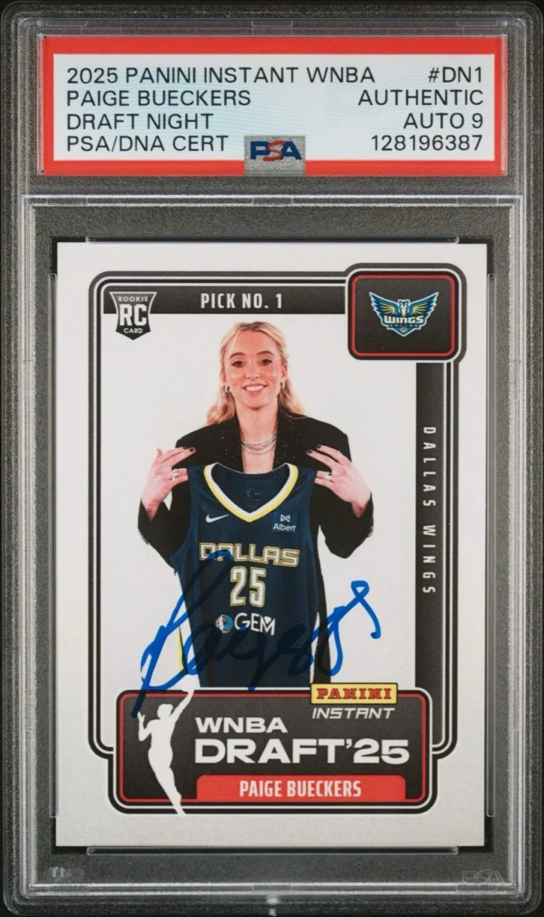 2025 Panini Instant WNBA #DN1 Paige Bueckers Draft Night Rookie PSA MINT 9 AUTO