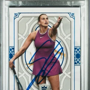 2024 Topps Royalty Tennis #45 Aryna Sabalenka Signed Blue Auto /25 PSA 10/10 RC