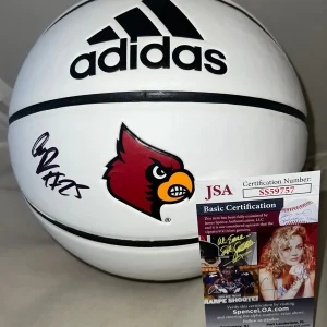 Asia Durr signed Louisville Cardinals Logo Basketball Ball autographed JSA