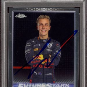 2022 Topps Chrome F1 #81 Liam Lawson Signed Future Stars Rookie Card PSA AUTO