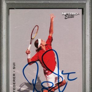 2003 NetPro Elite #3 Roger Federer Signed Rookie Card /2000 PSA GEM 10 AUTO RC