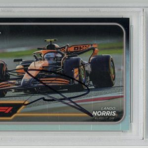 Lando Norris Signed 2024 Topps Chrome Formula 1 #79 Refractor McLaren F1 PSA/DNA