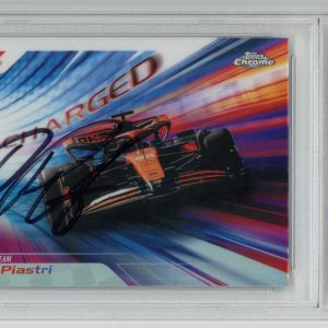 Oscar Piastri Signed 2024 Topps Chrome Formula 1 F1 #RECH-8 Auto PSA/DNA