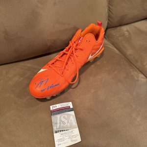 Signed Autographed Dwight Freeney Cleat JSA Syracuse Orange 2001 All American