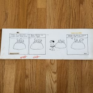 AWESOME B.C. ORIGINAL DAILY COMIC STRIP ART Johnny Hart 2/12/1960