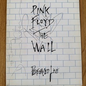Roger Waters David Gilmour Pink Floyd Autographed Signed Wall Program Beckett +