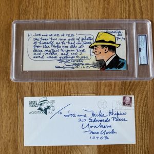 Amazing Dick Tracy Color Drawing Artwork By Chester Gould PSA Slab Gem Mint 10