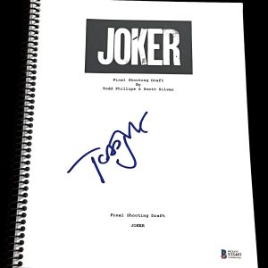 TODD PHILLIPS SIGNED AUTOGRAPH MOVIE SCRIPT THE JOKER BECKETT BAS COA D