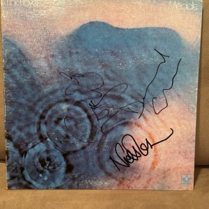 Roger Waters David Gilmour Mason Pink Floyd Autographed Signed Meddle Album BAS+