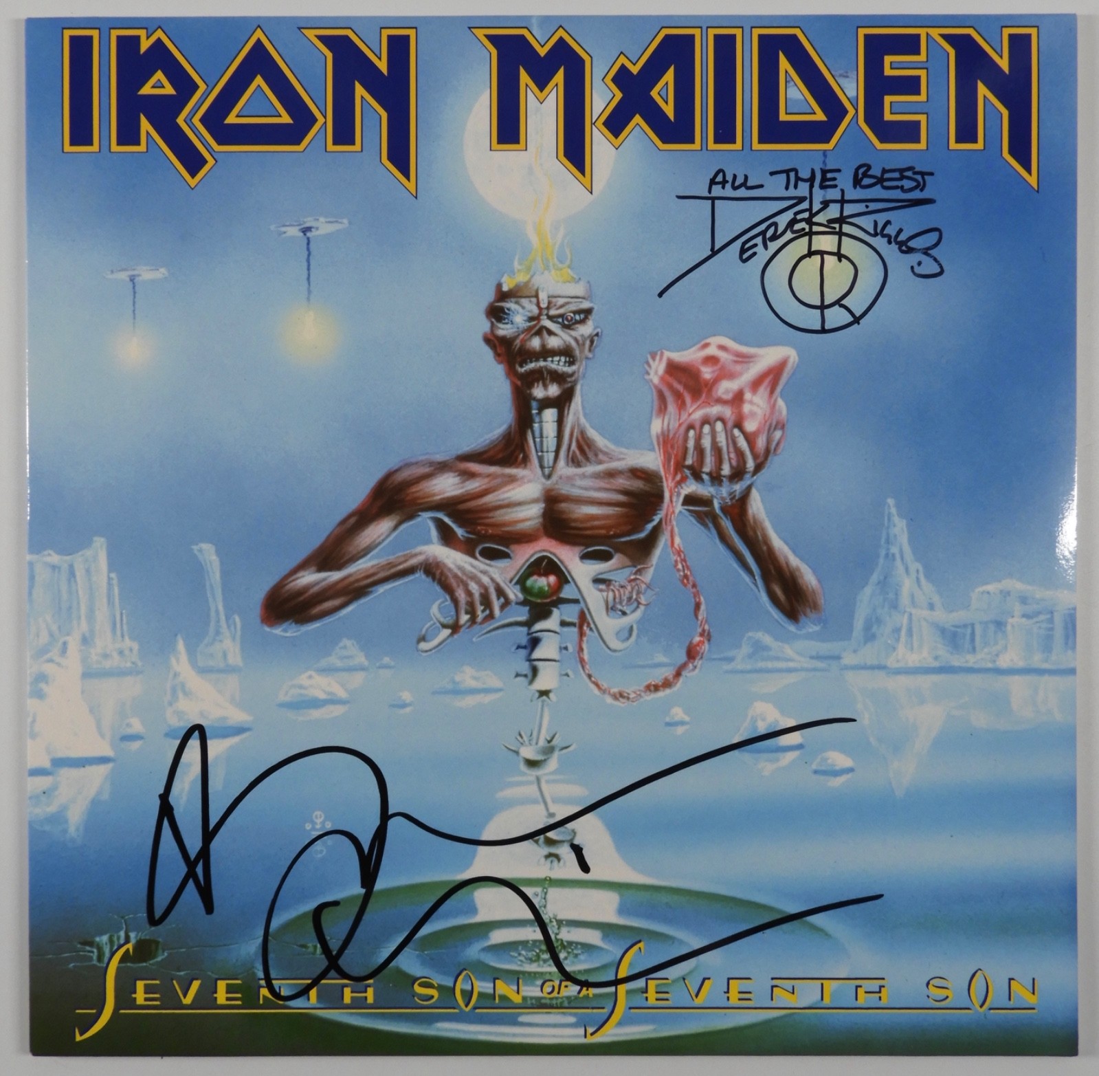 Iron Maiden Bruce Dickinson Derek Riggs JSA Autograph Signed Album ...