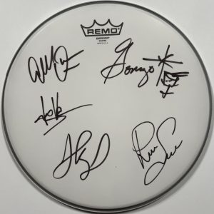 Armored Saints ACOA Signed Autograph Drum head