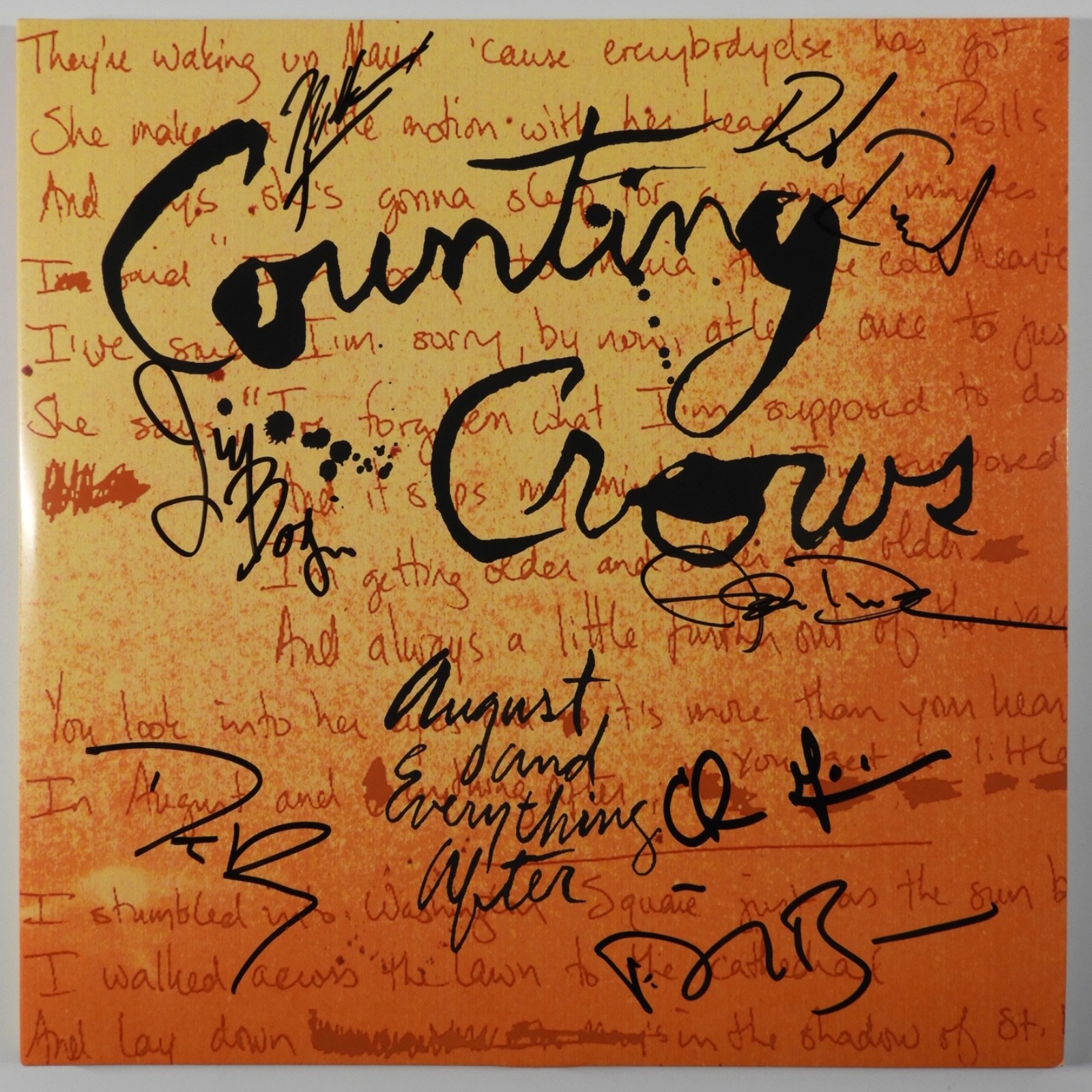 Counting Crows JSA Fully Signed Autograph Record Album Vinyl Adam counting-crows-jsa-fully-signed-autograph-record-album-vinyl-adam