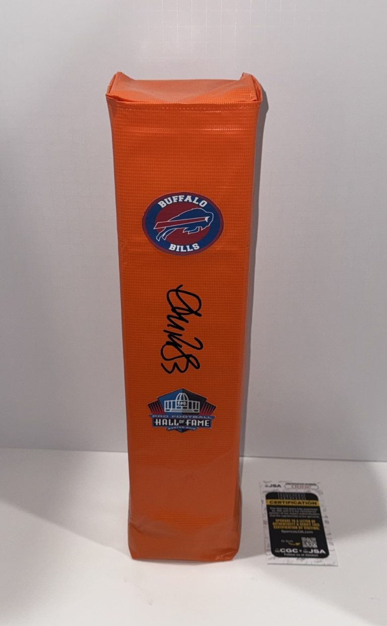 ANDRE REED SIGNED TOUCHDOWN PYLON BUFFALO BILLS HOF FOOTBALL JSA COA