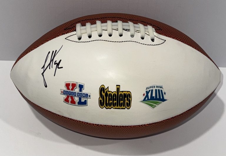 JAMES HARRISON SIGNED FOOTBALL PITTSBURGH STEELERS SUPER BOWL