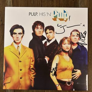 ‘Pulp’ Band Signed Vinyl Album ‘His N Hers’ Jarvis Cocker +2