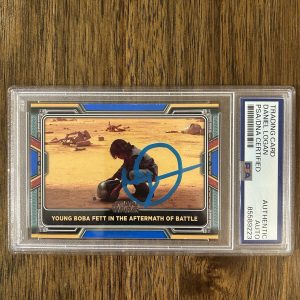 Daniel Logan ‘Star Wars’ Signed Card ‘Boba Fett’ Young PSA/DNA Slab