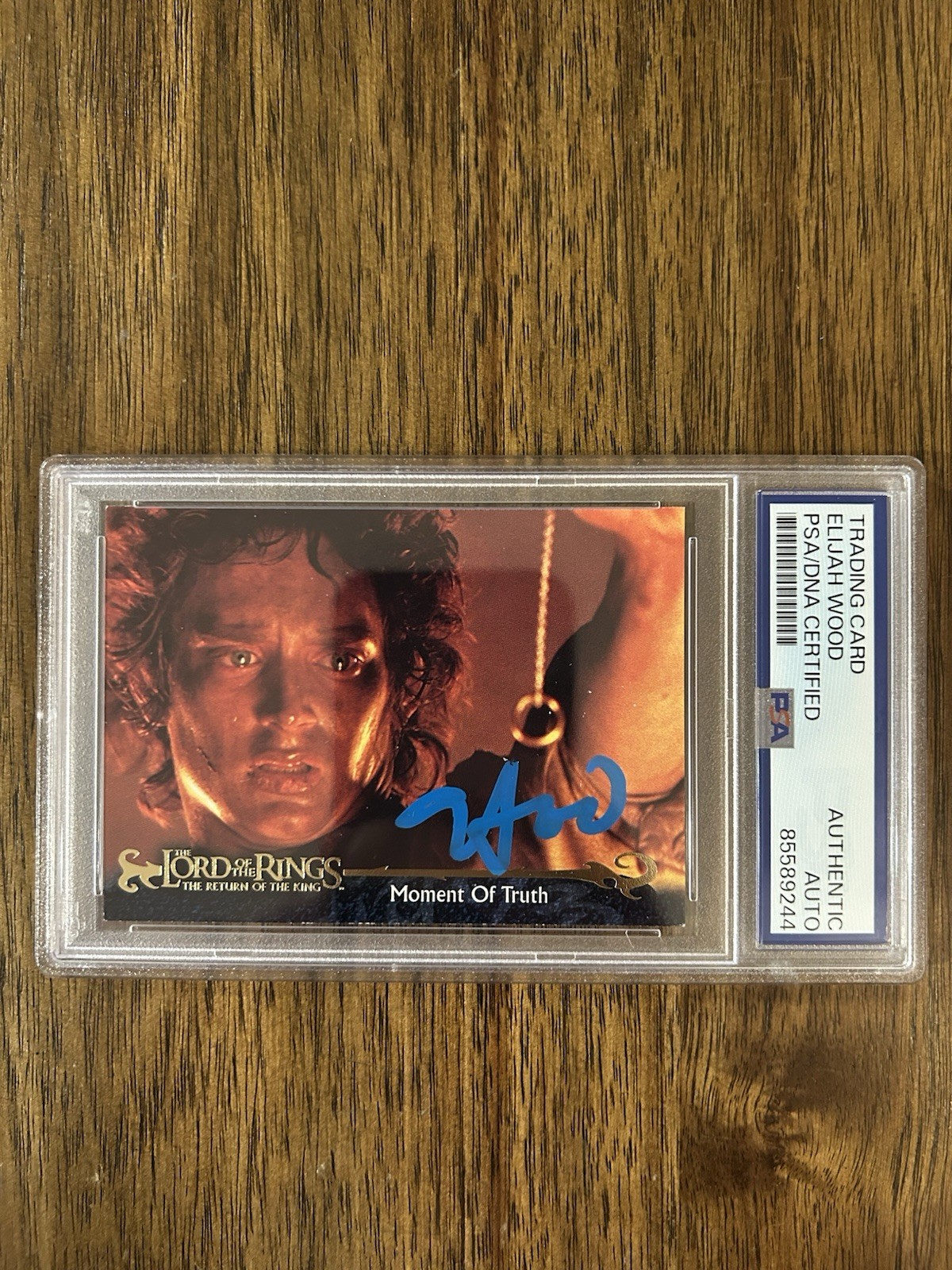 Elijah Wood ‘Lord of the Rings’ Signed ‘Frodo Baggins’ Card PSA Slab ...