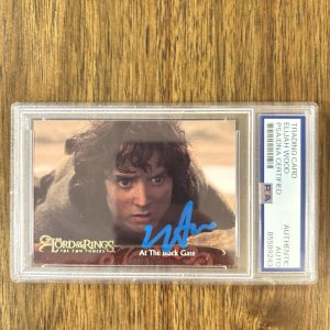Elijah Wood ‘Lord of the Rings’ Signed ‘Frodo Baggins’ Card PSA Slab