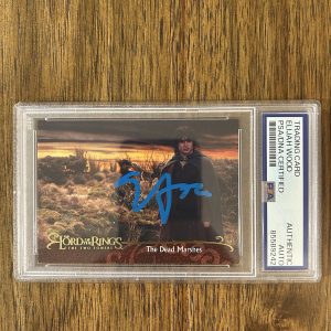 Elijah Wood ‘Lord of the Rings’ Signed ‘Frodo Baggins’ Card PSA Slab