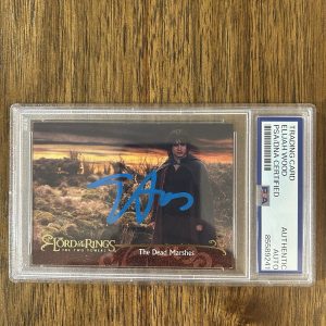 Elijah Wood ‘Lord of the Rings’ Signed ‘Frodo Baggins’ Card PSA Slab